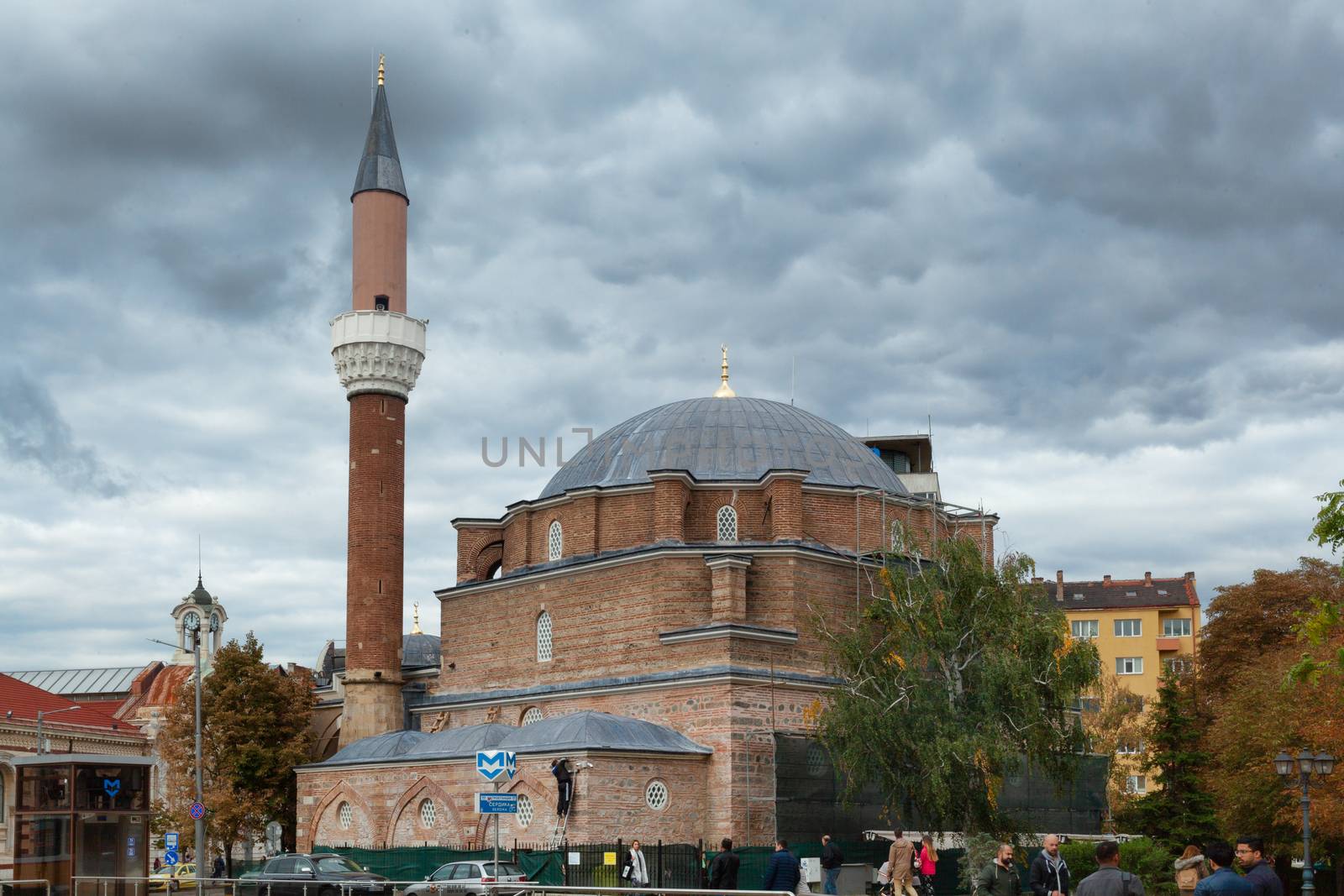 Sofia, Bulgaria - 9 October 2017: Banya Bashi Mosque