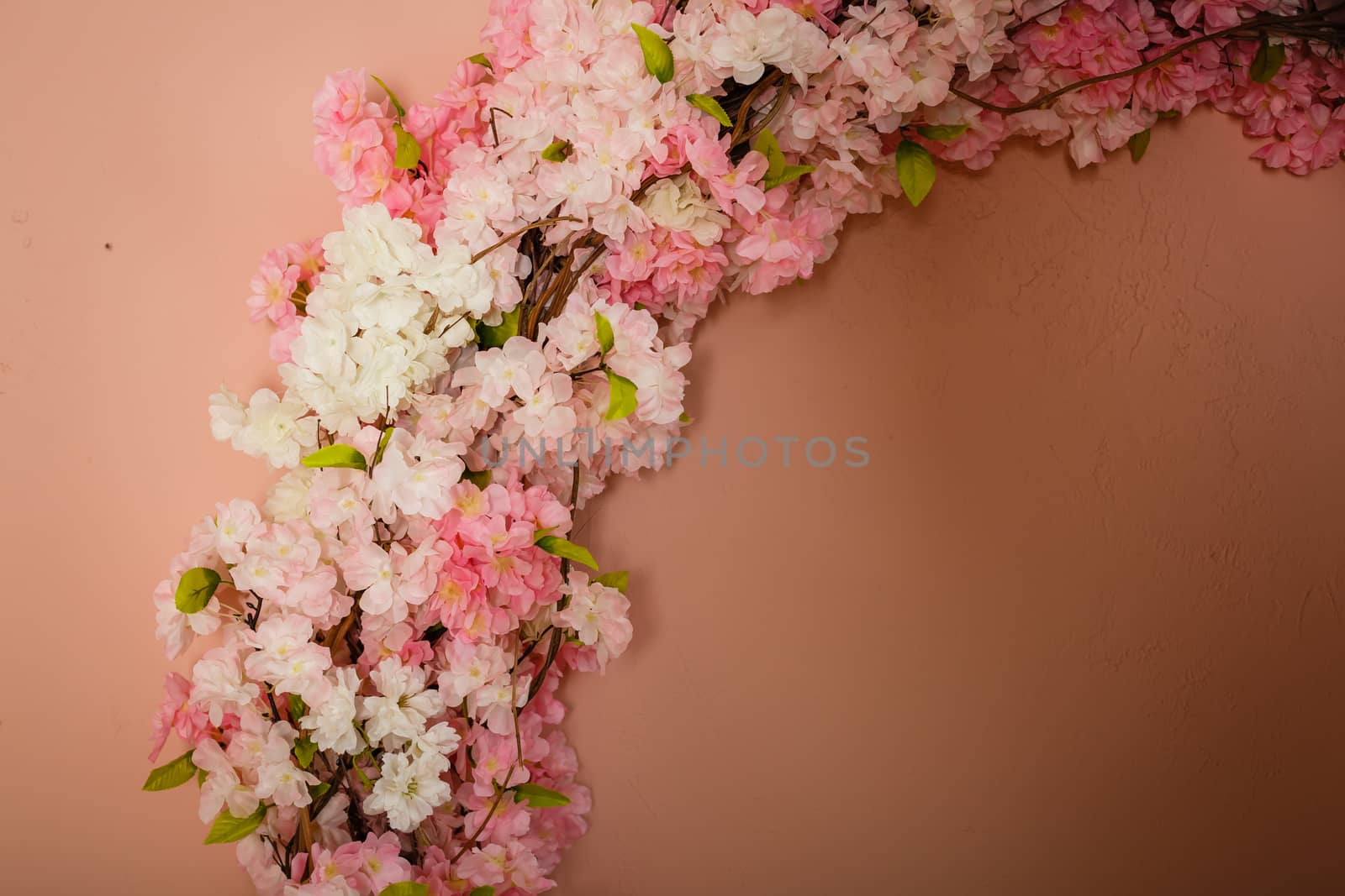 A bouquet of pink flowers. High quality photo