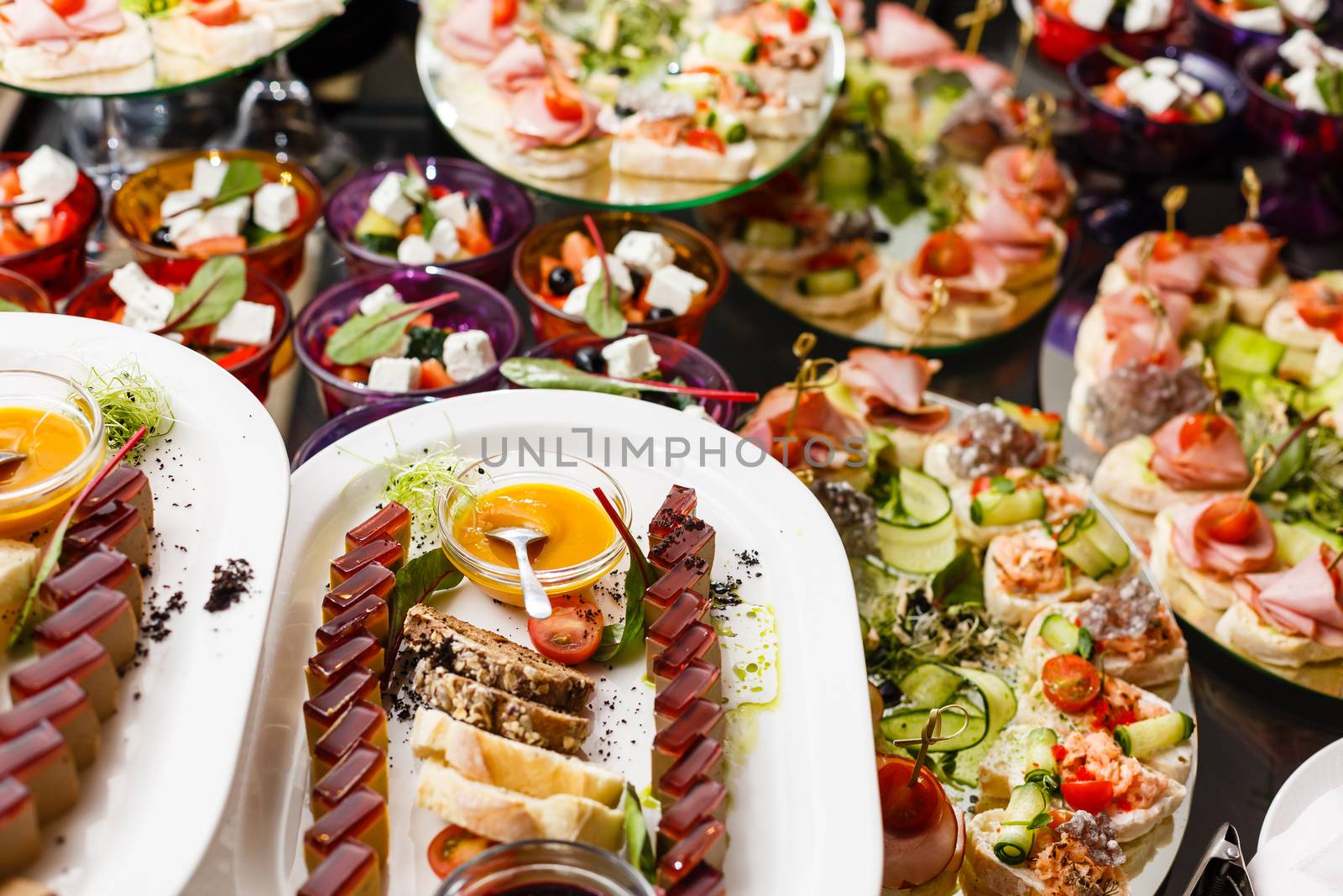 A bunch of food on a plate. High quality photo