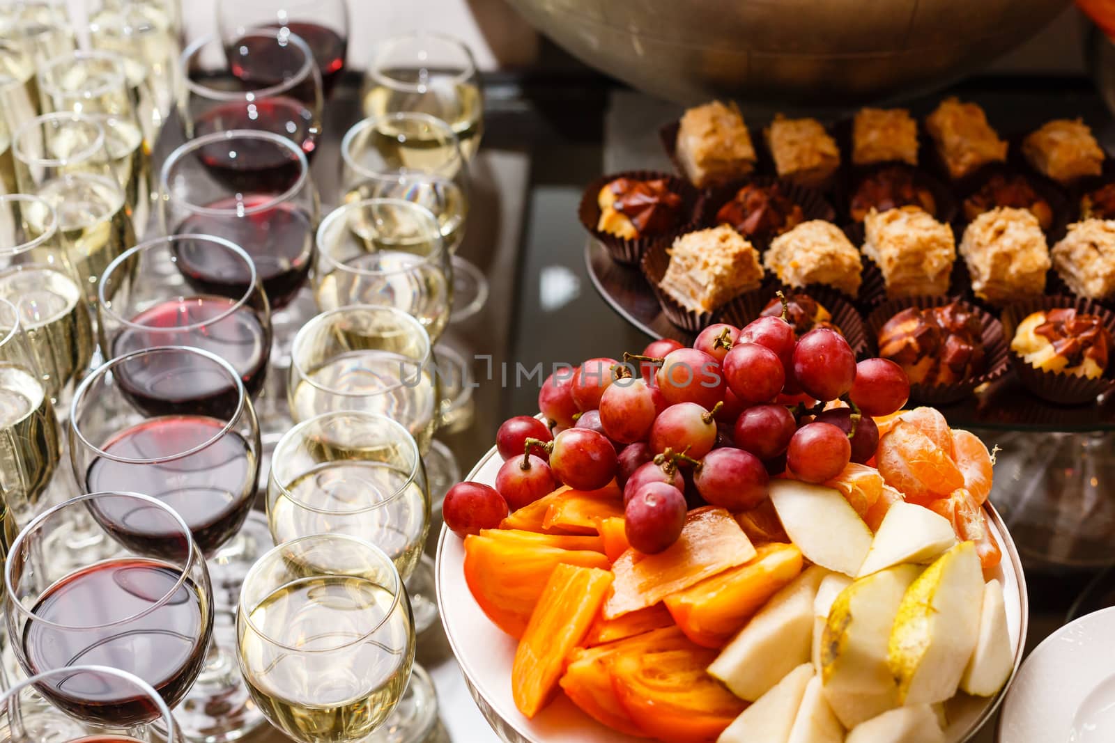 A plate full of food. High quality photo