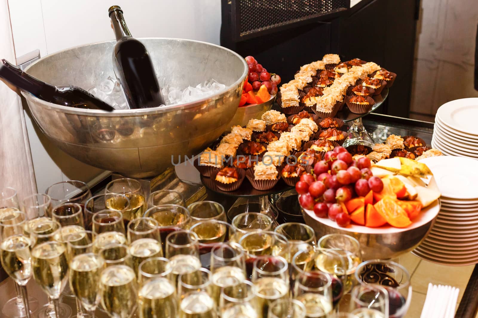 A table full of food. High quality photo
