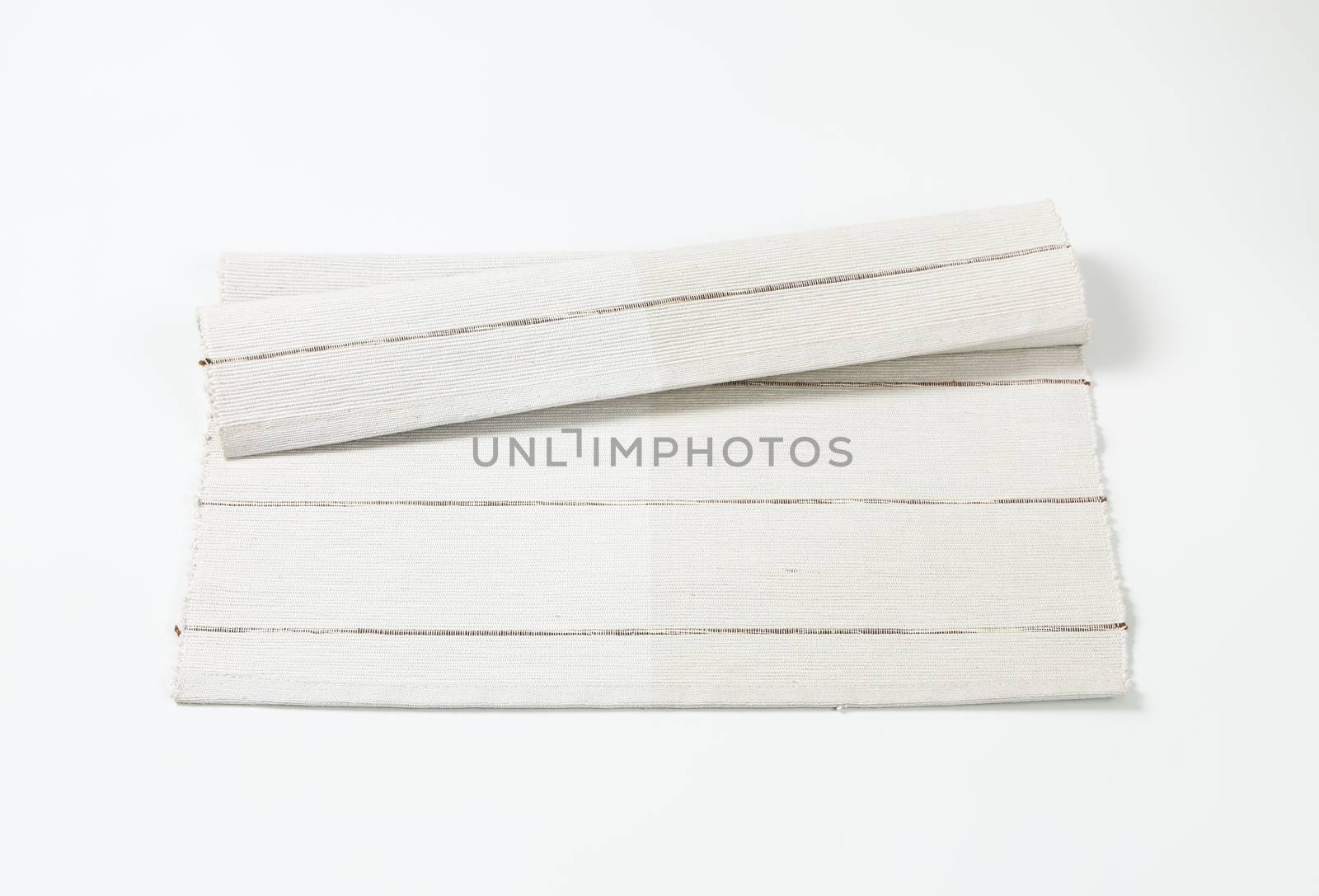 Off white cotton placemat by Digifoodstock