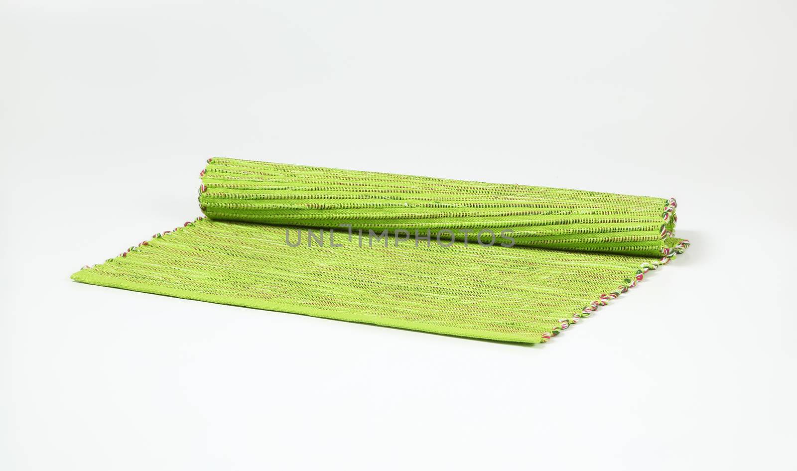 Ribbed green placemat by Digifoodstock