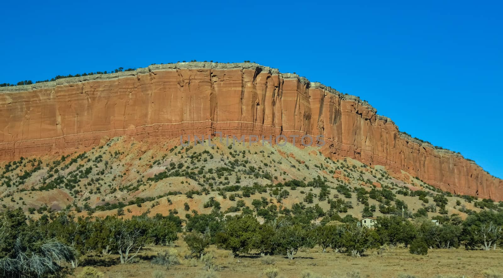 Diverse sedimentary rocks and clay washed out by water. Petrified Forest National Park, USA,  Arizona