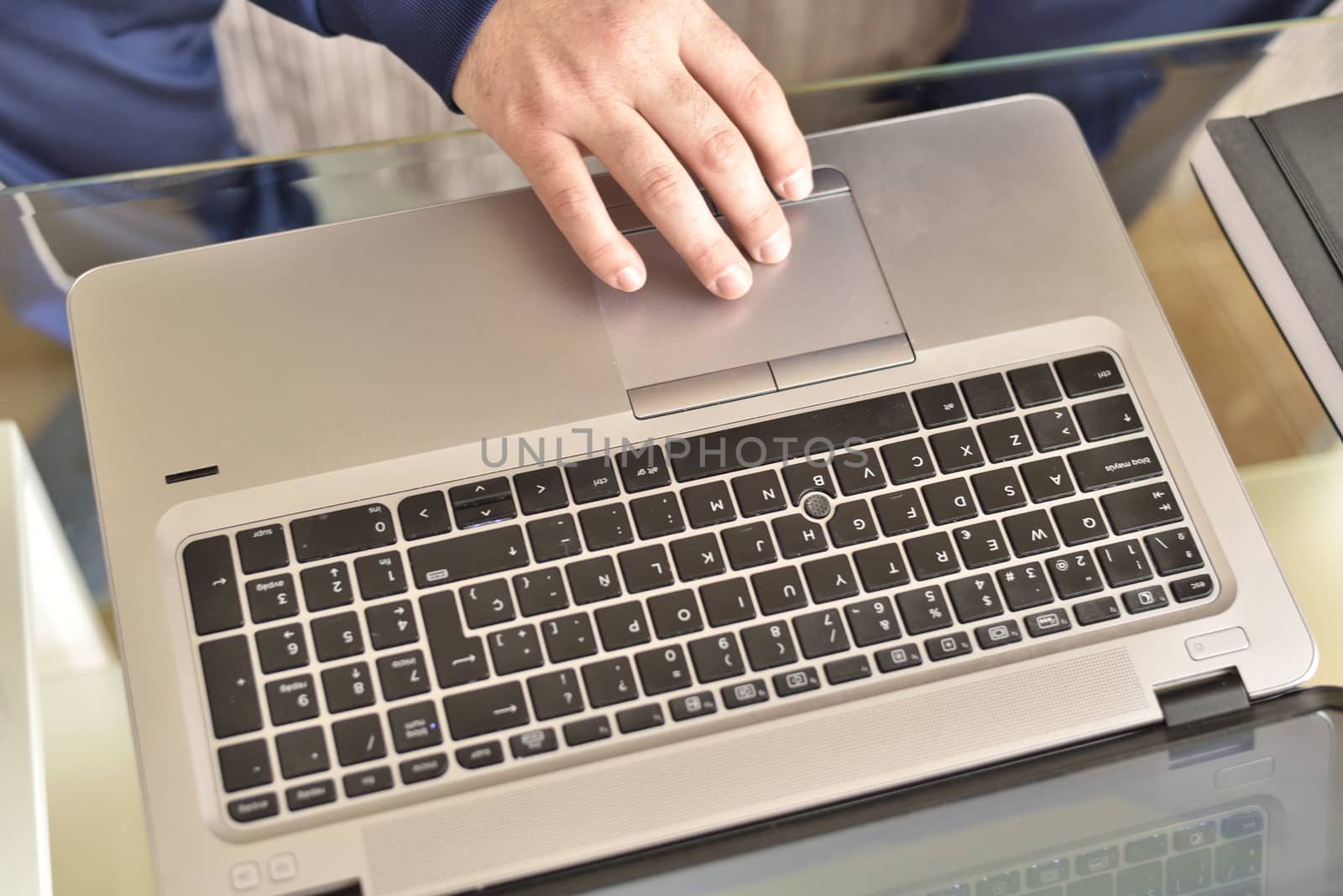 Man teleworking from home after coronavirus pandemic.