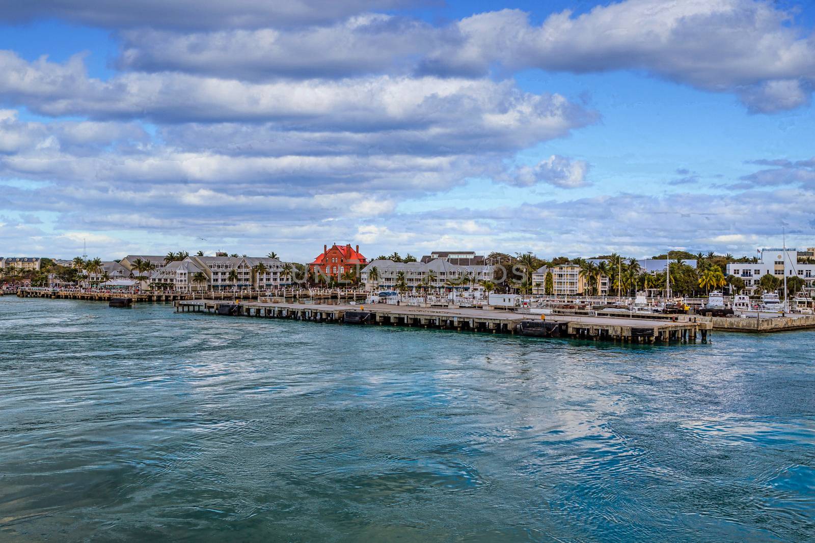 Pier of Key West from Sea by dbvirago