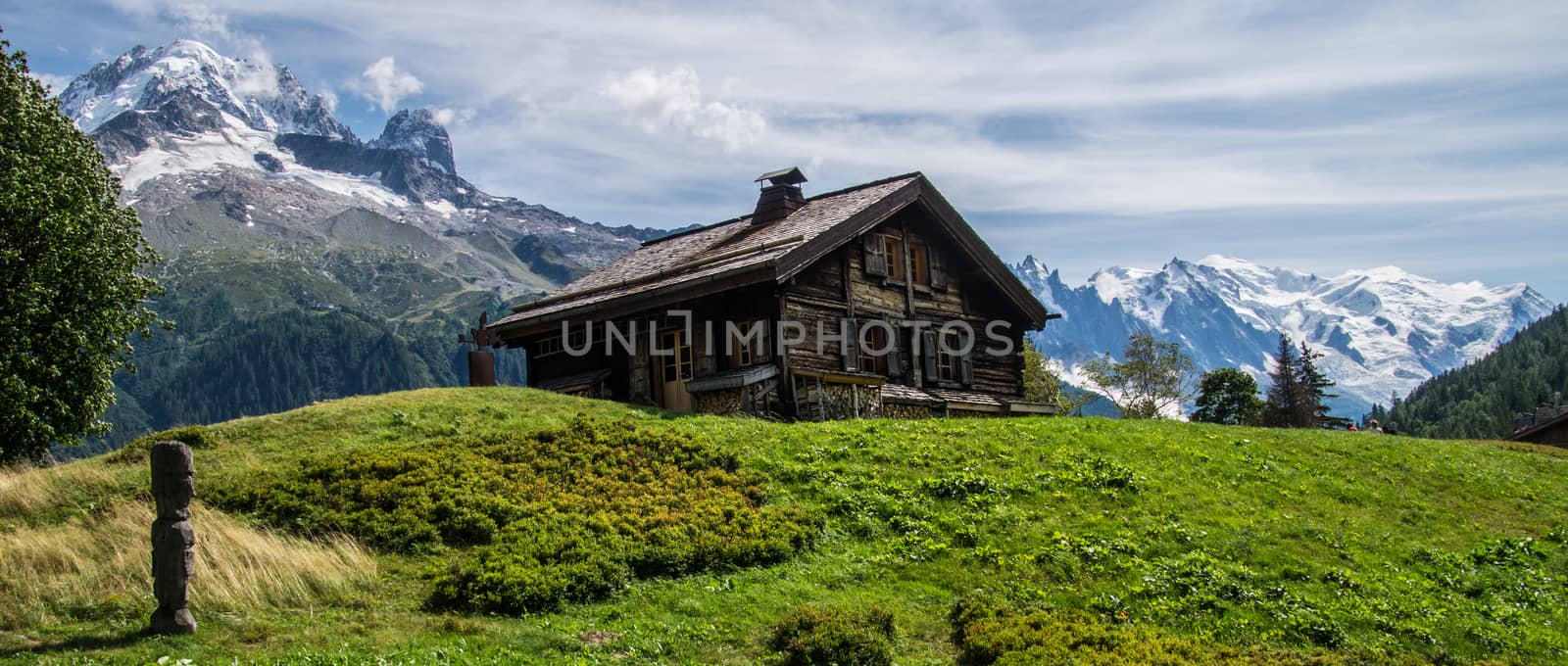 landscape of french alps by bertrand