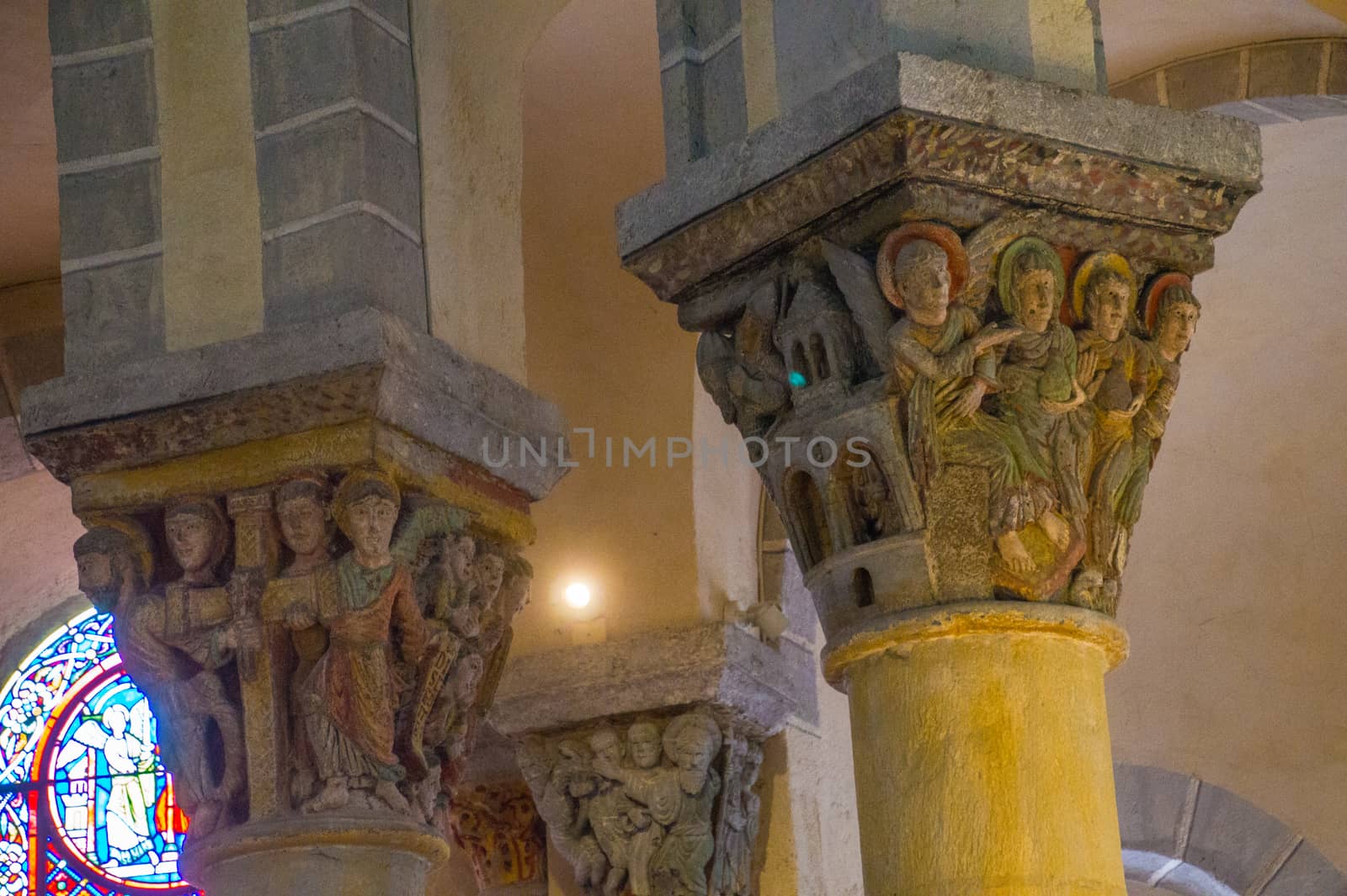 saint nectaire in puy de dome in france