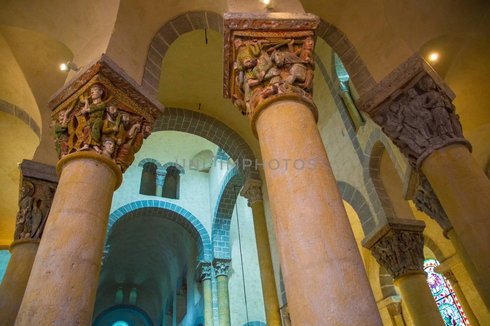saint nectaire in puy de dome in france