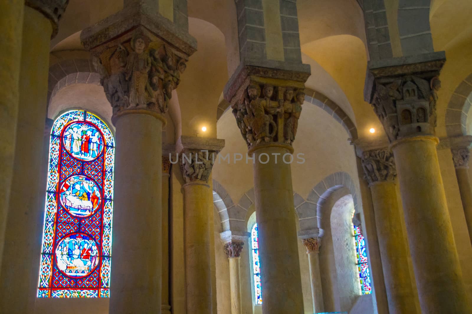 saint nectaire in puy de dome in france
