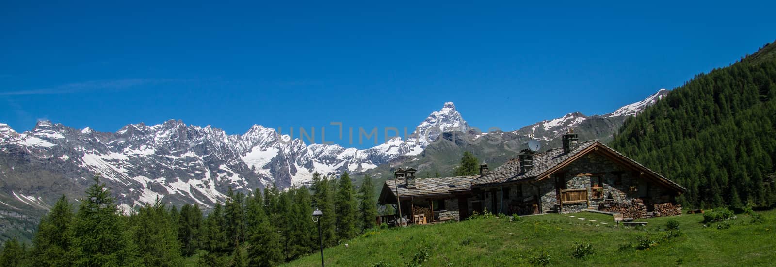 landscape of italian alps by bertrand