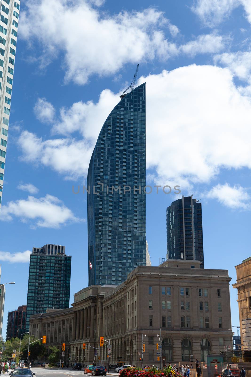 Toronto, Canada - 9 September 2017: The L Tower and Dominion Public Building