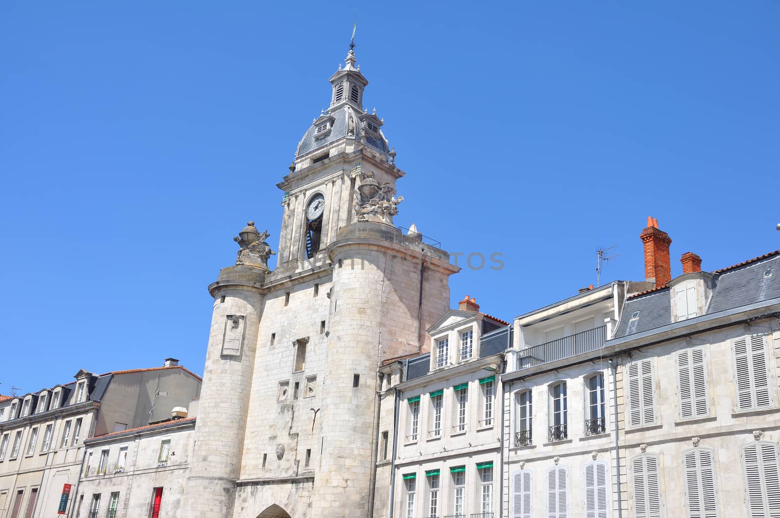 tourist site of La Rochelle, France. port and its surroundings
