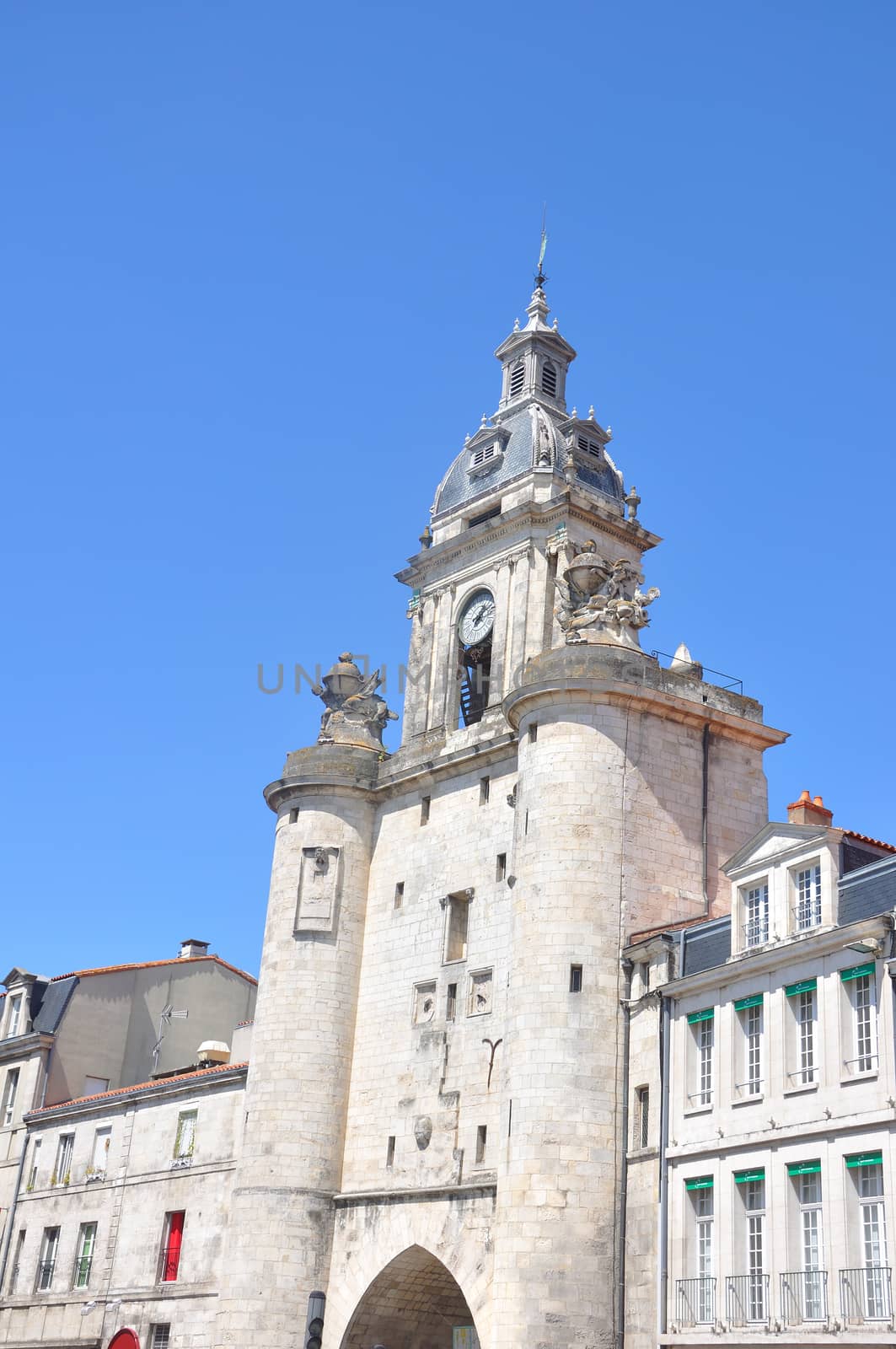 tourist site of La Rochelle, France. port and its surroundings
