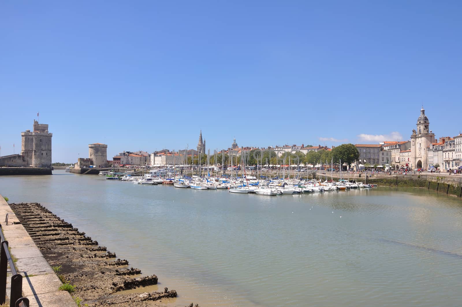 tourist site of La Rochelle, France. port and its surroundings