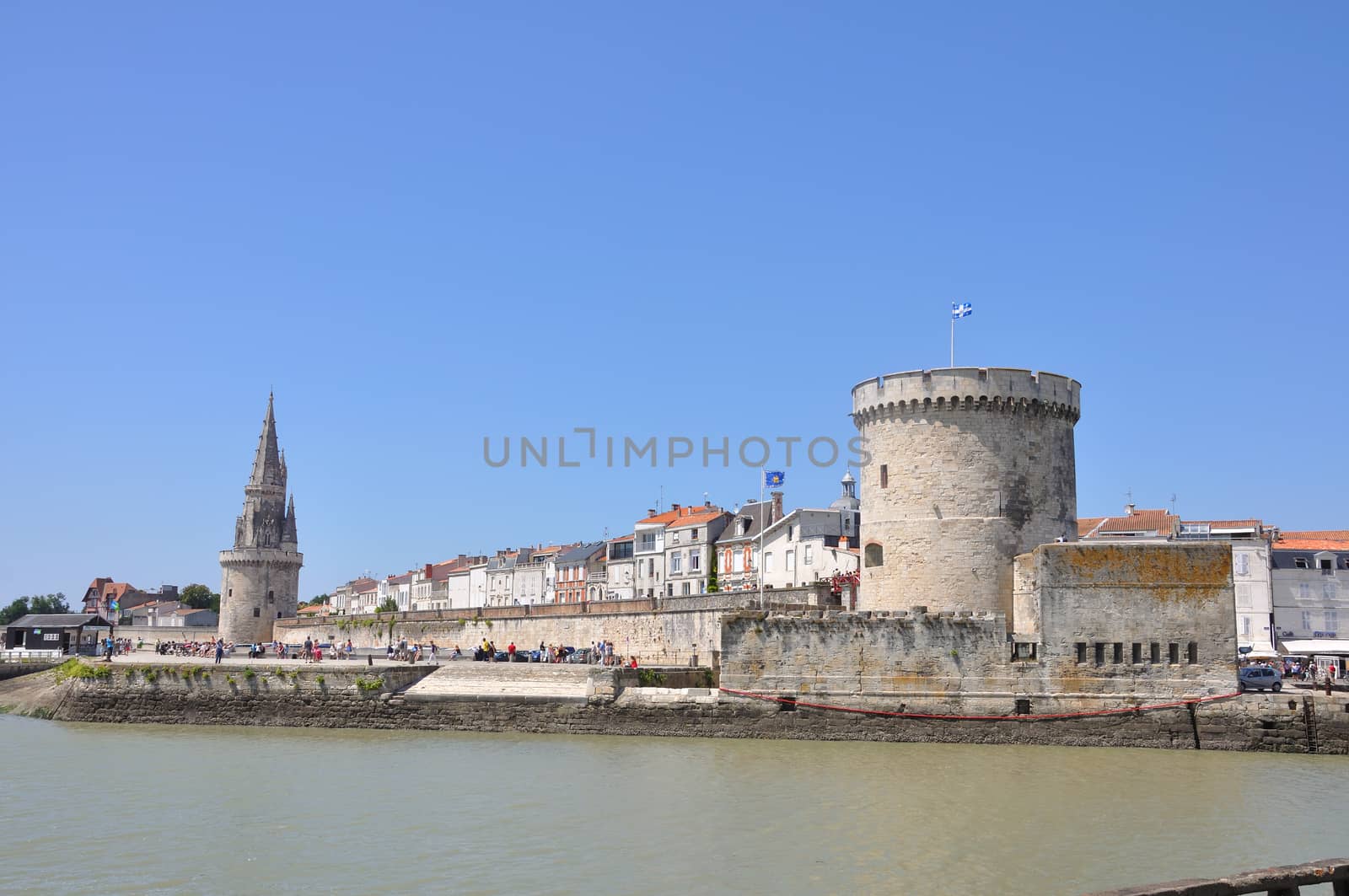 tourist site of La Rochelle, France. port and its surroundings
