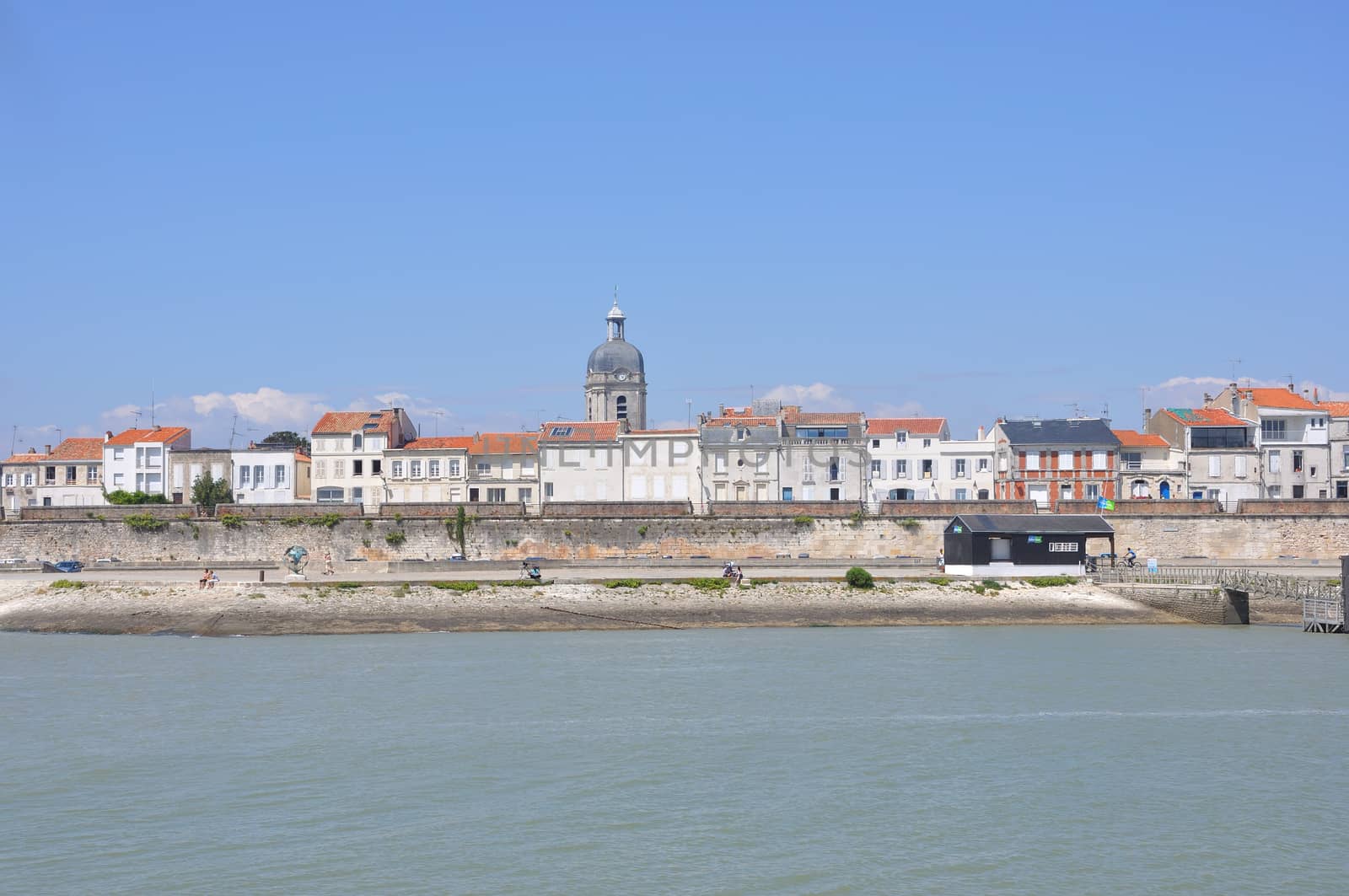 tourist site of La Rochelle, France. port and its surroundings
