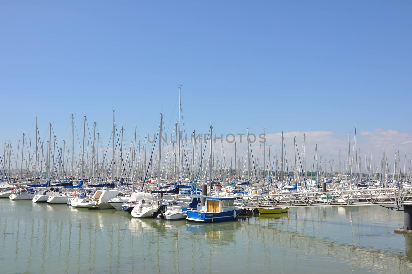 tourist site of La Rochelle, France. port and its surroundings