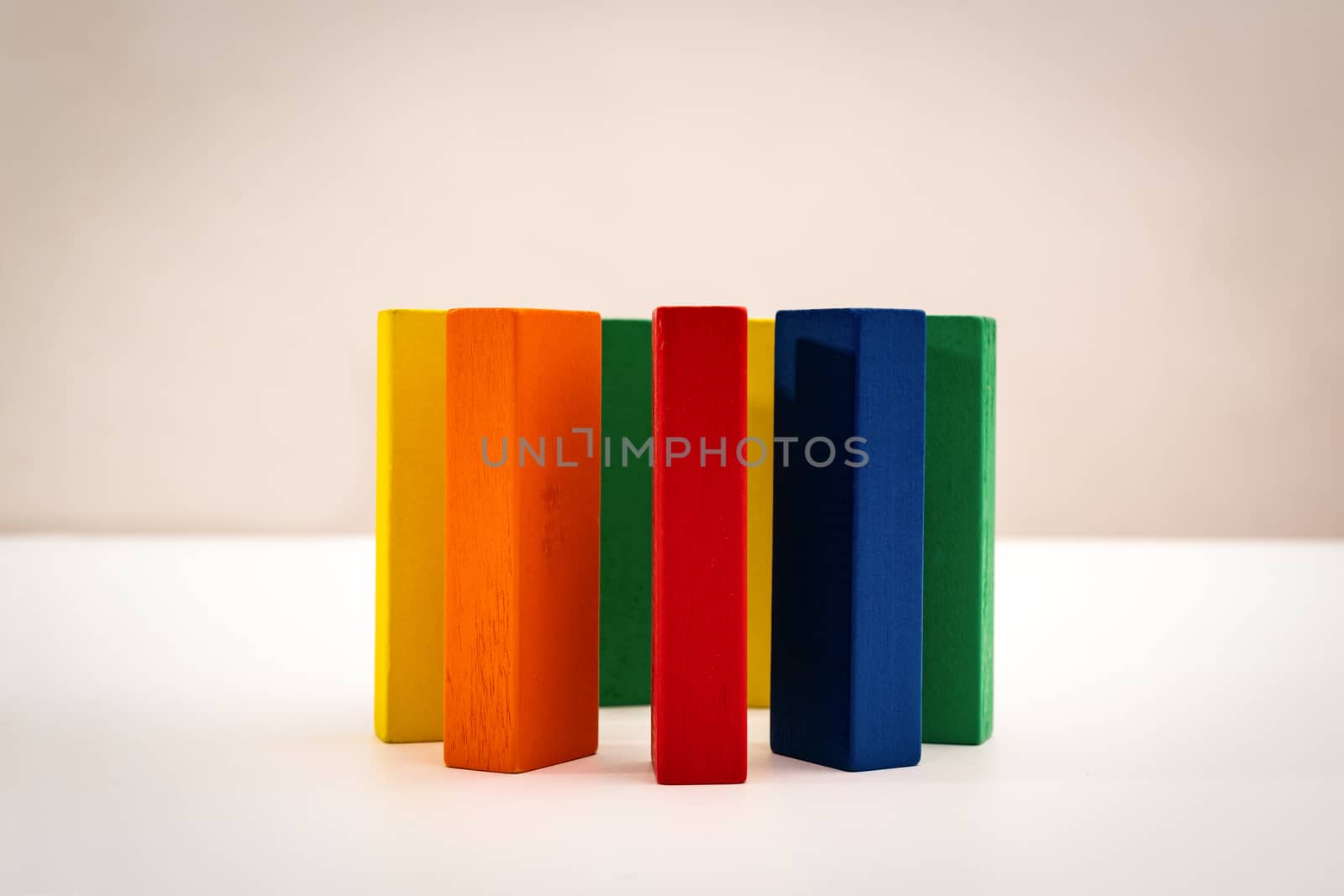 Group, diversity, circle of friends, united concept. wooden block circle form on white backgound