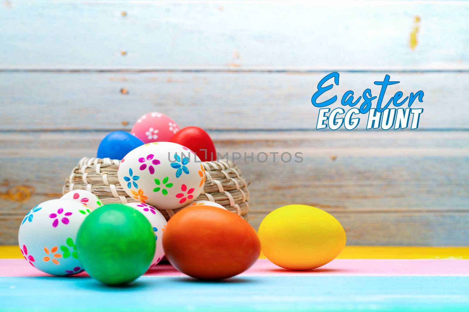 Easter egg, happy Easter sunday hunt holiday decorations