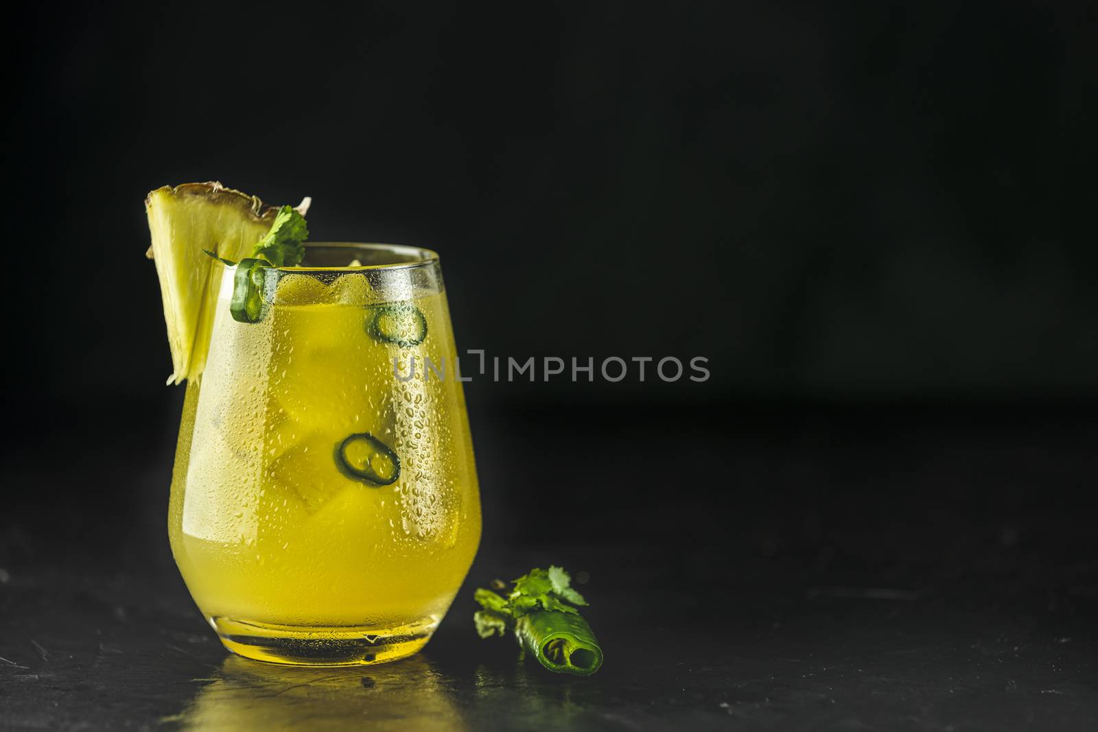 Spicy pineapple jalapeno mezcalita or margarita for Cinco de May by ArtSvitlyna