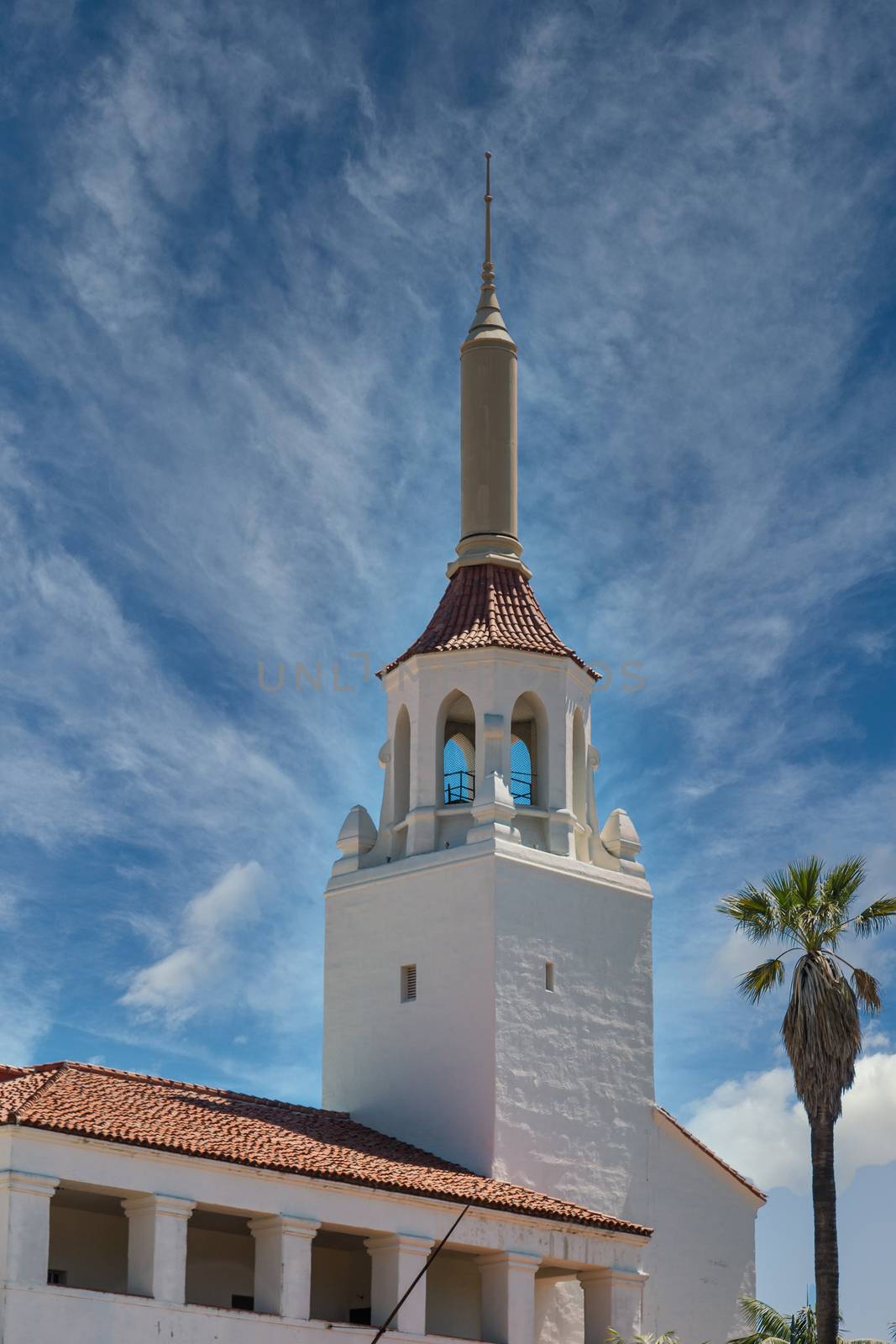 Santa Barbara Church Steeple by dbvirago