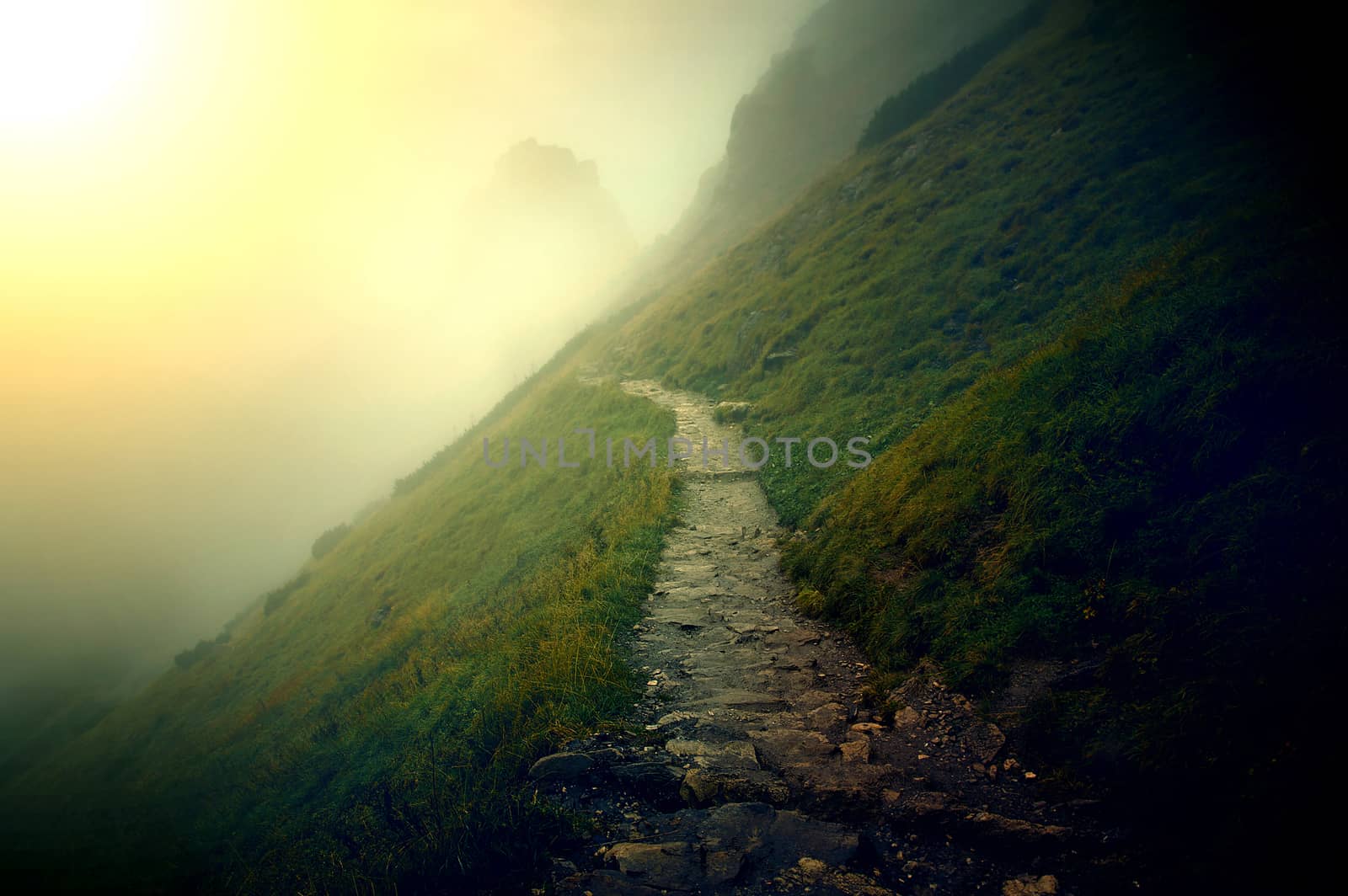 Mountains. Fantasy and colorfull nature landscape. Nature conceptual image.