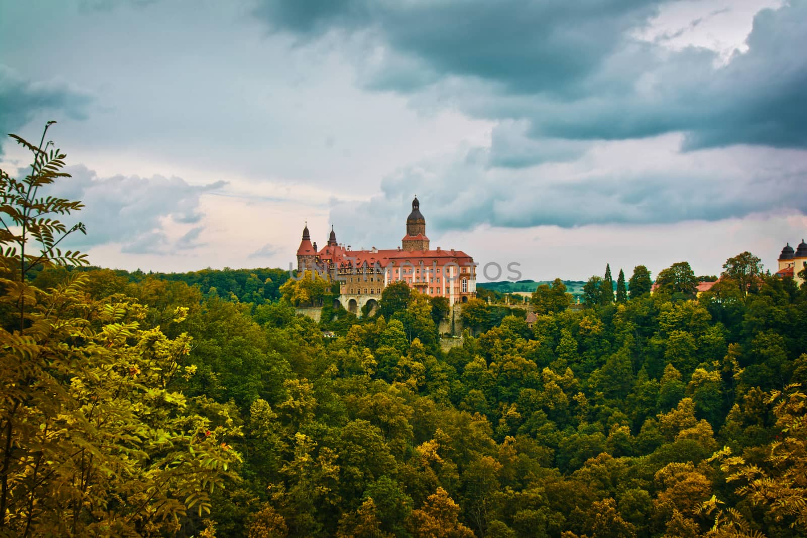 Ksiaz Castle in Walbrzych, Lower Silesia, Poland. 