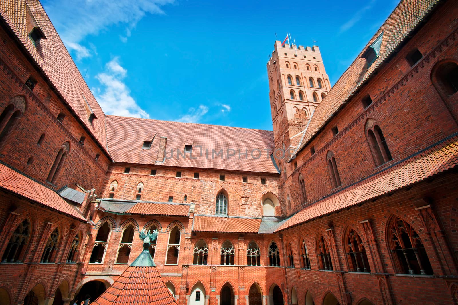 Malbork castle. Largest castle in europe also known as the Castle of the Teutonic Order in Malbork.