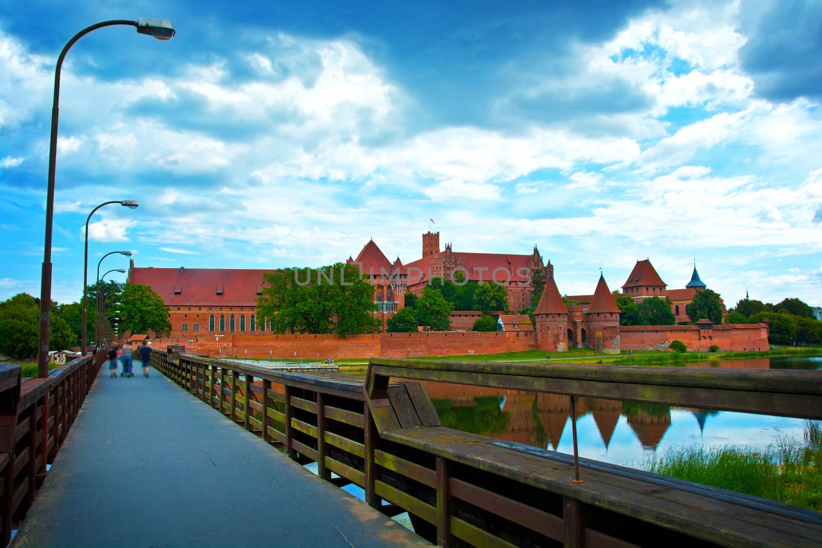 Malbork castle. Largest castle in europe also known as the Castle of the Teutonic Order in Malbork.