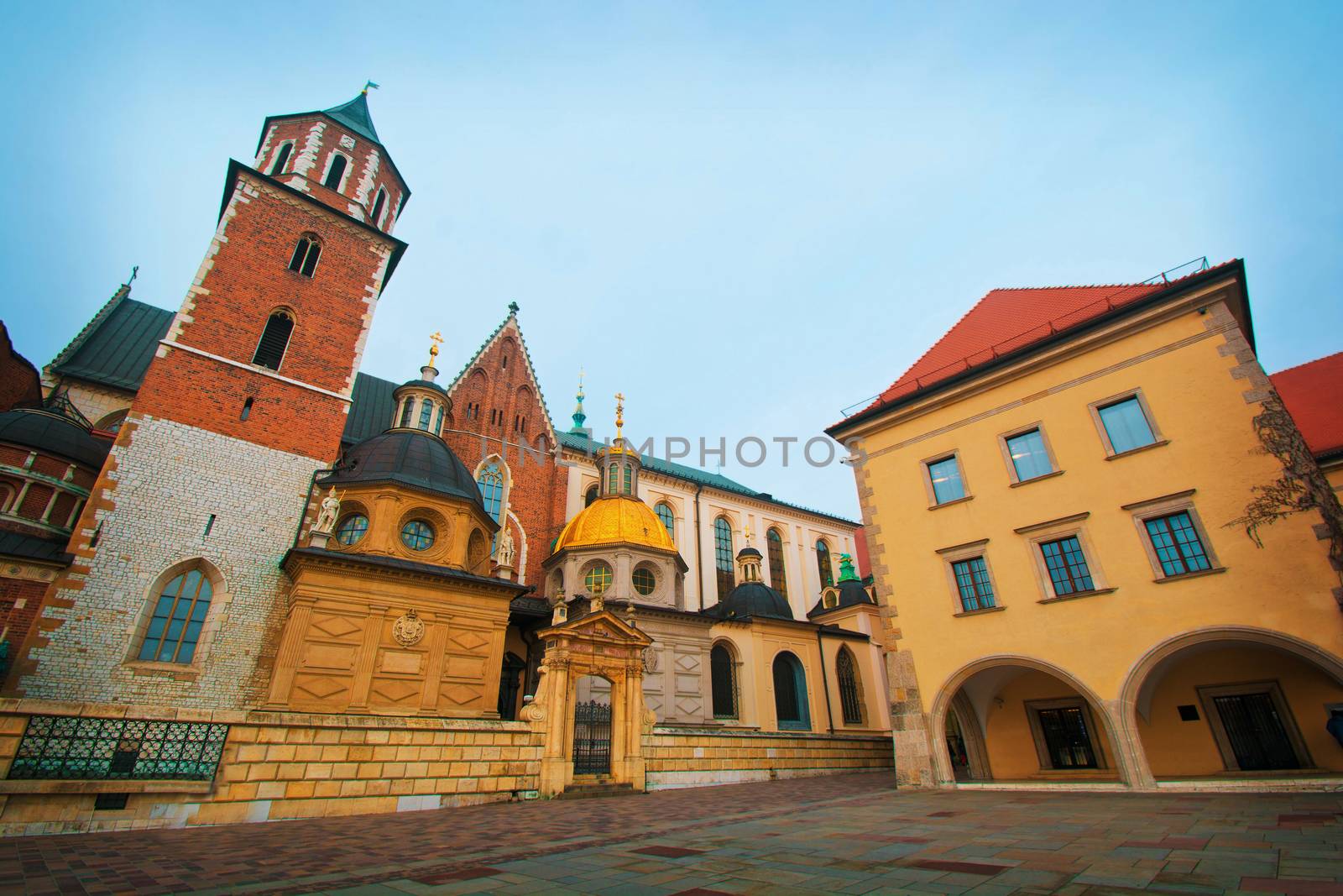 Basilica of Saints Stanislaus and Wenceslaus on Wawel, Cracow, Poland.