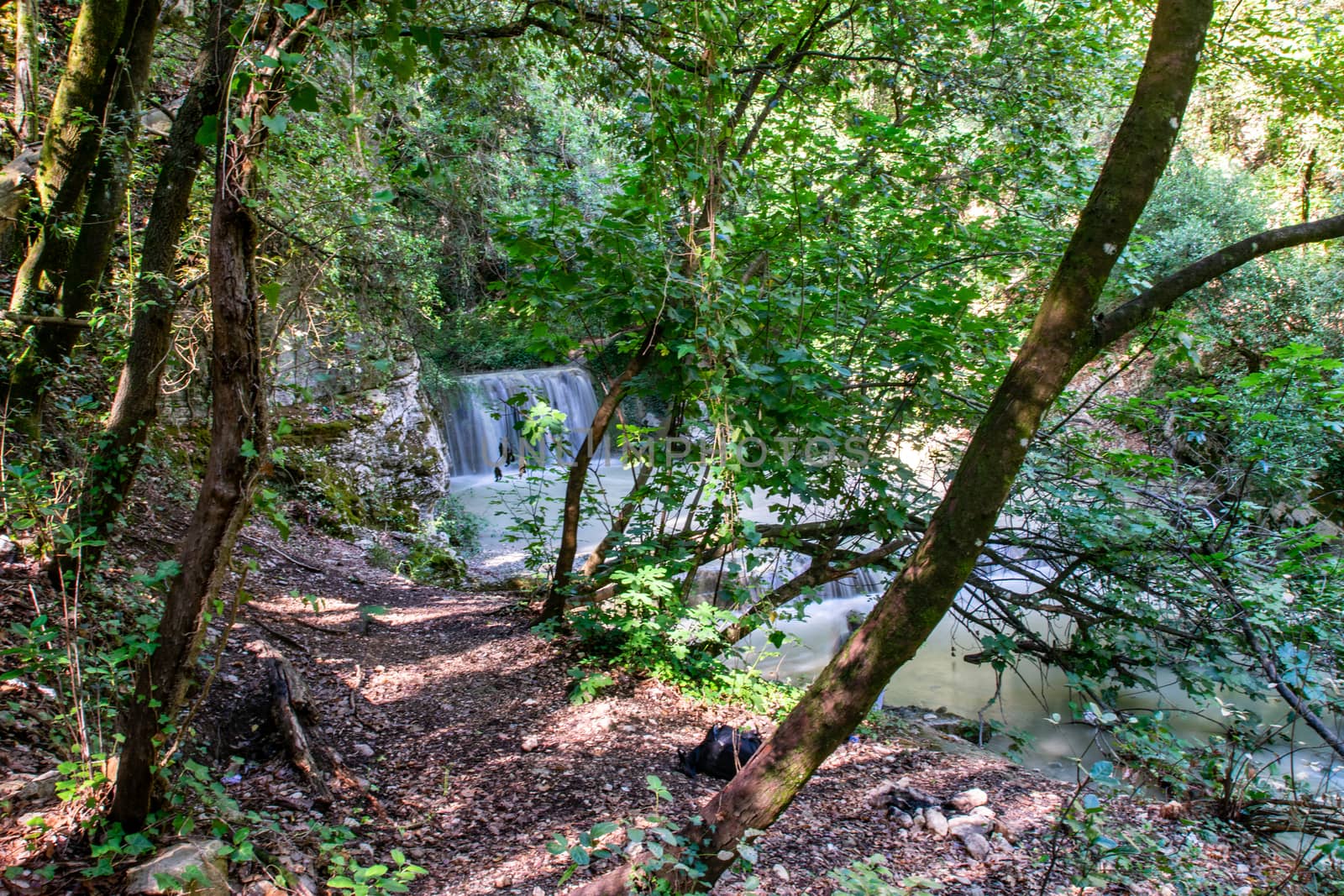 pisciarelle waterfall locality rocca Sanzenone