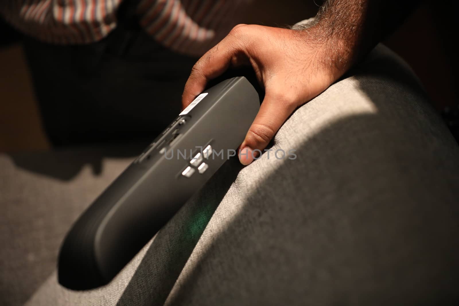 Male hand with Speaker