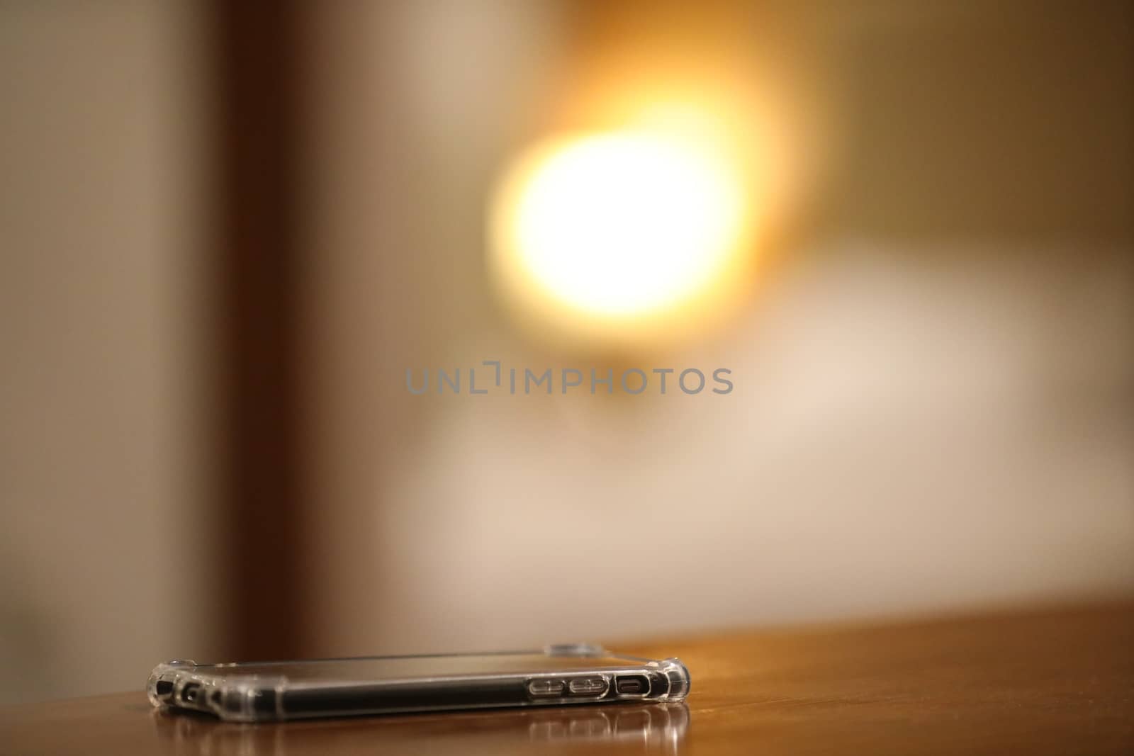 Cell phone on a Table