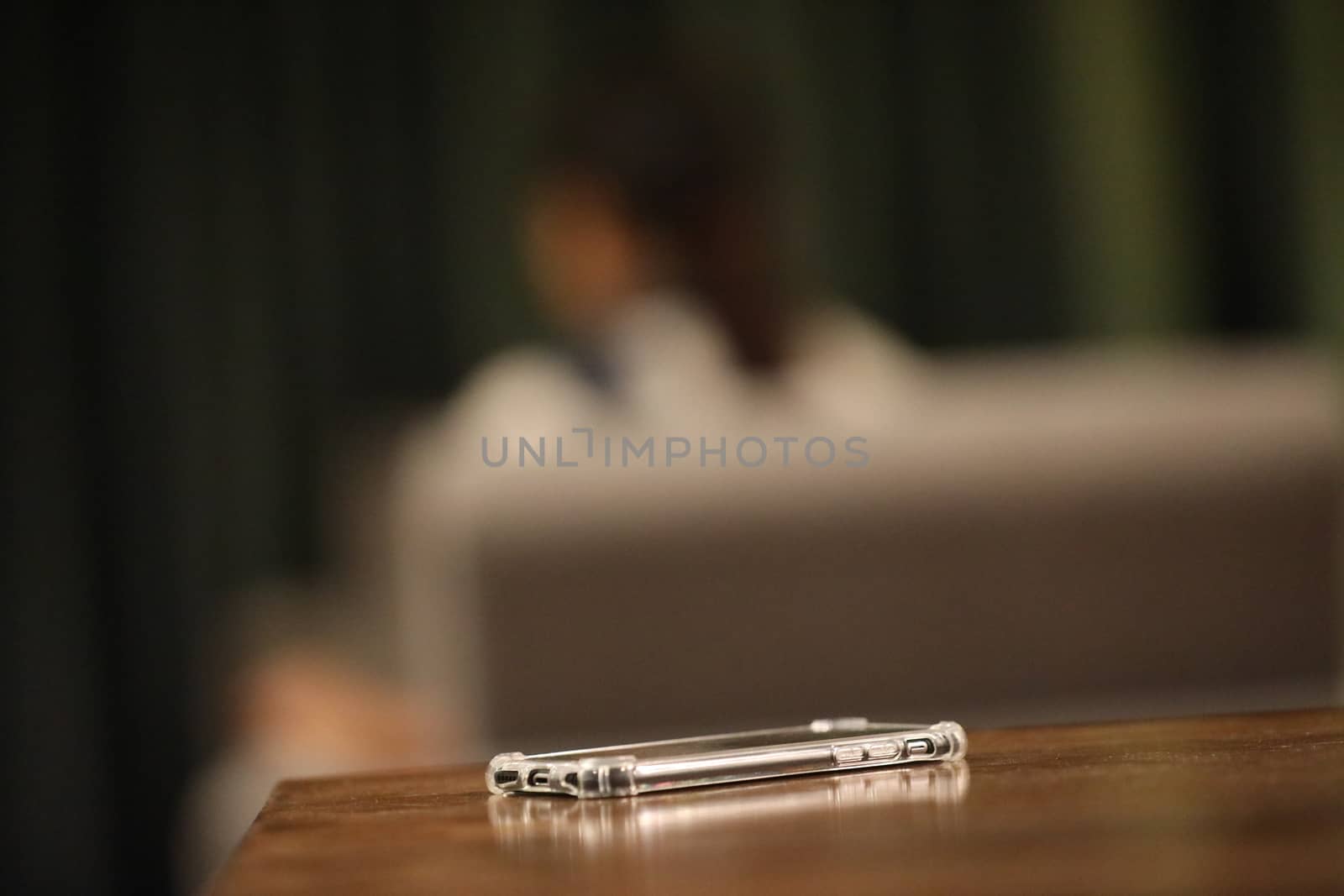 Cell phone on a Table