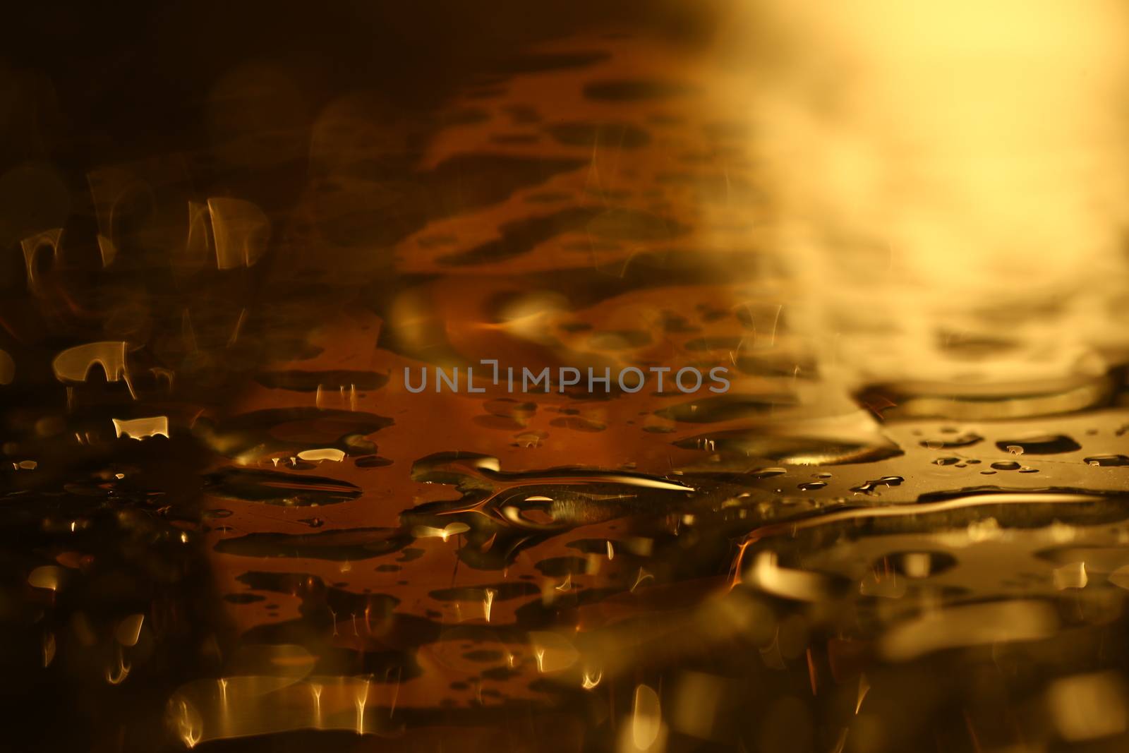 water drops on the glass