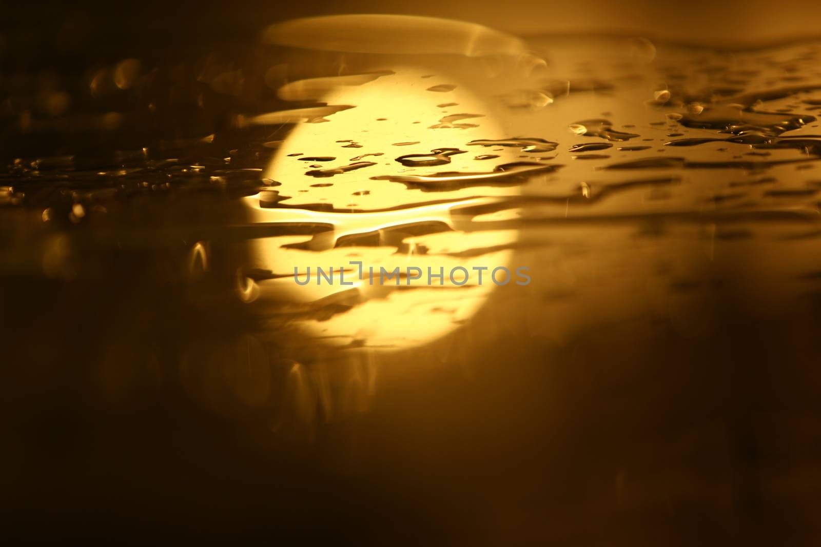 water drops on the glass