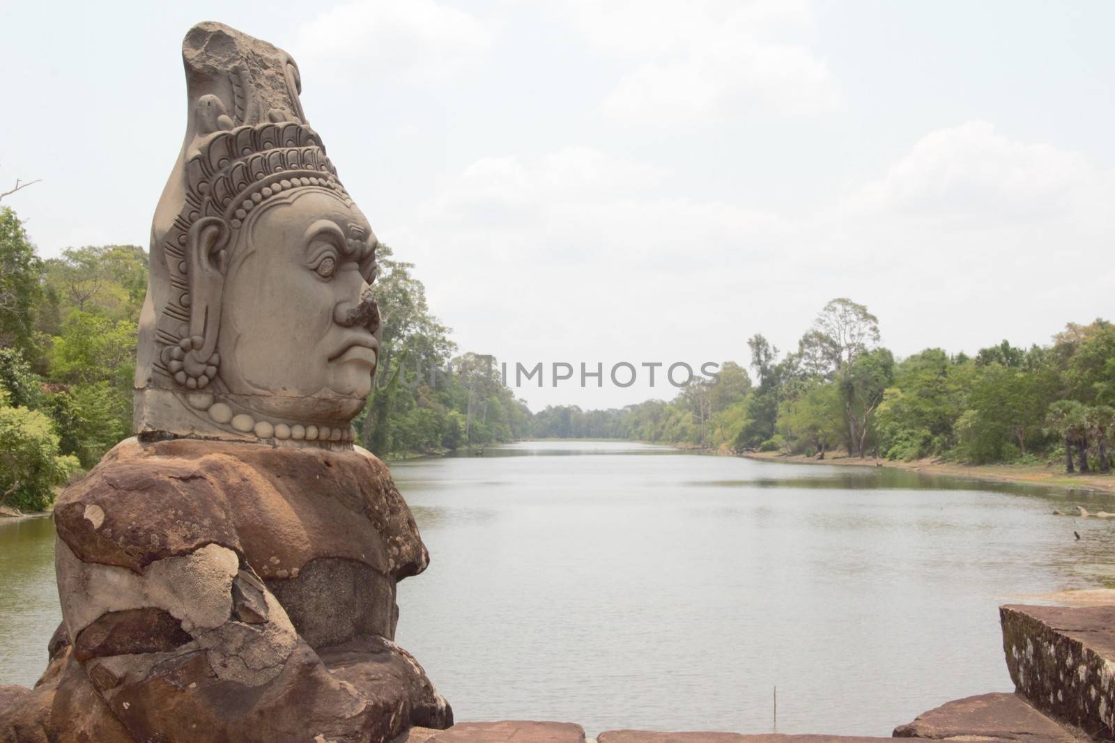 Cambodia, siem reap, angkor wat, south gate, angkor thom, bayon devas or asuras