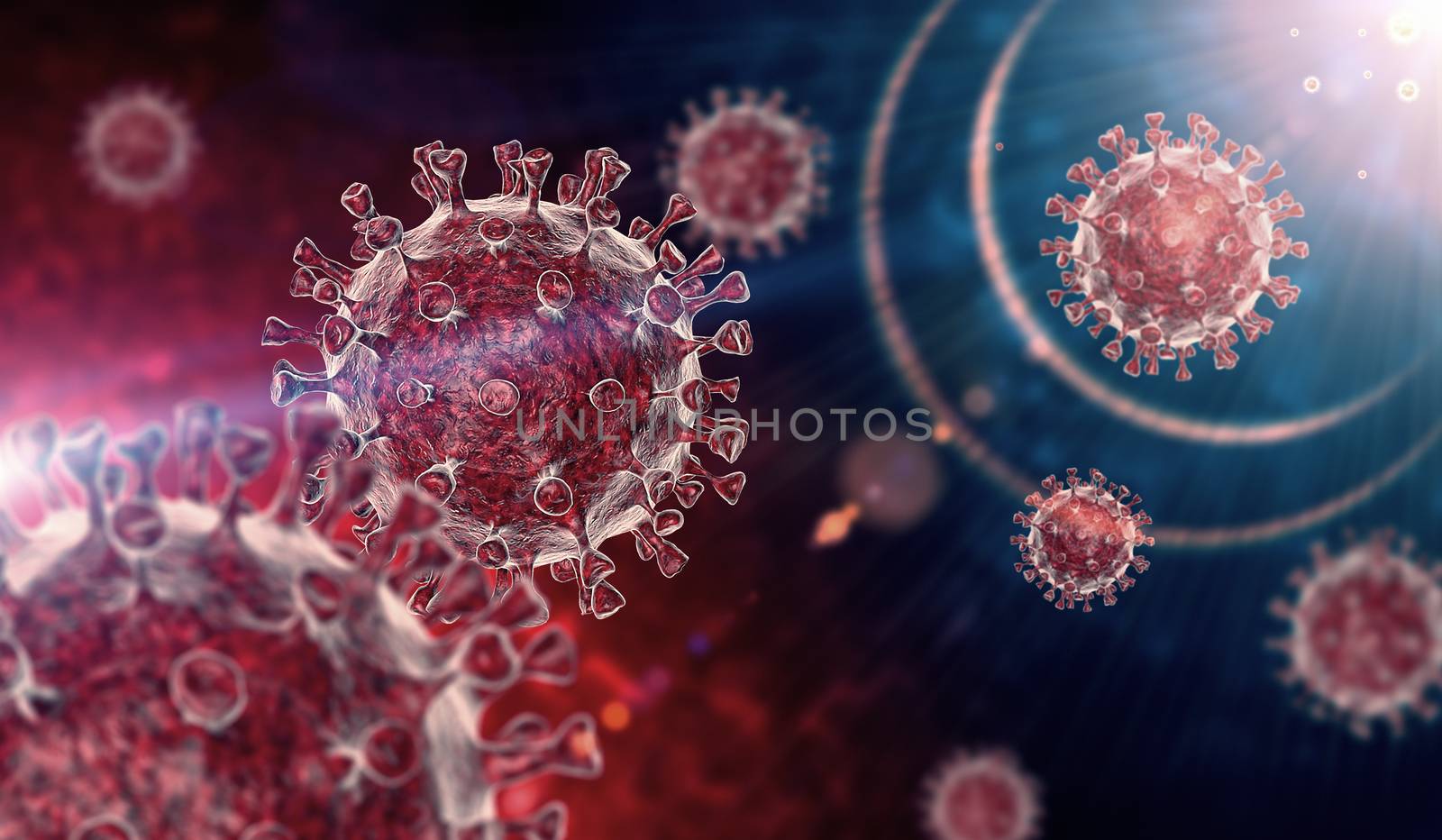 COVID-19 microscopic virus corona virus disease by manaemedia