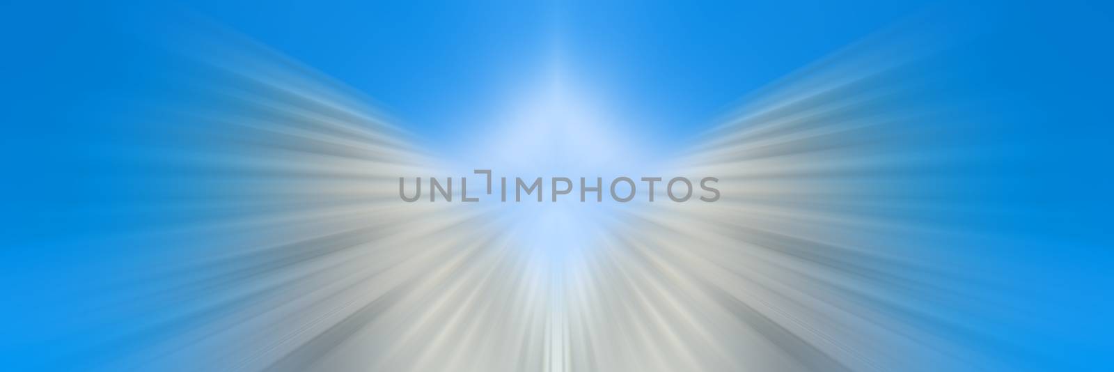 The image of a heavenly angel. ghost with white wings. Abstract light background.