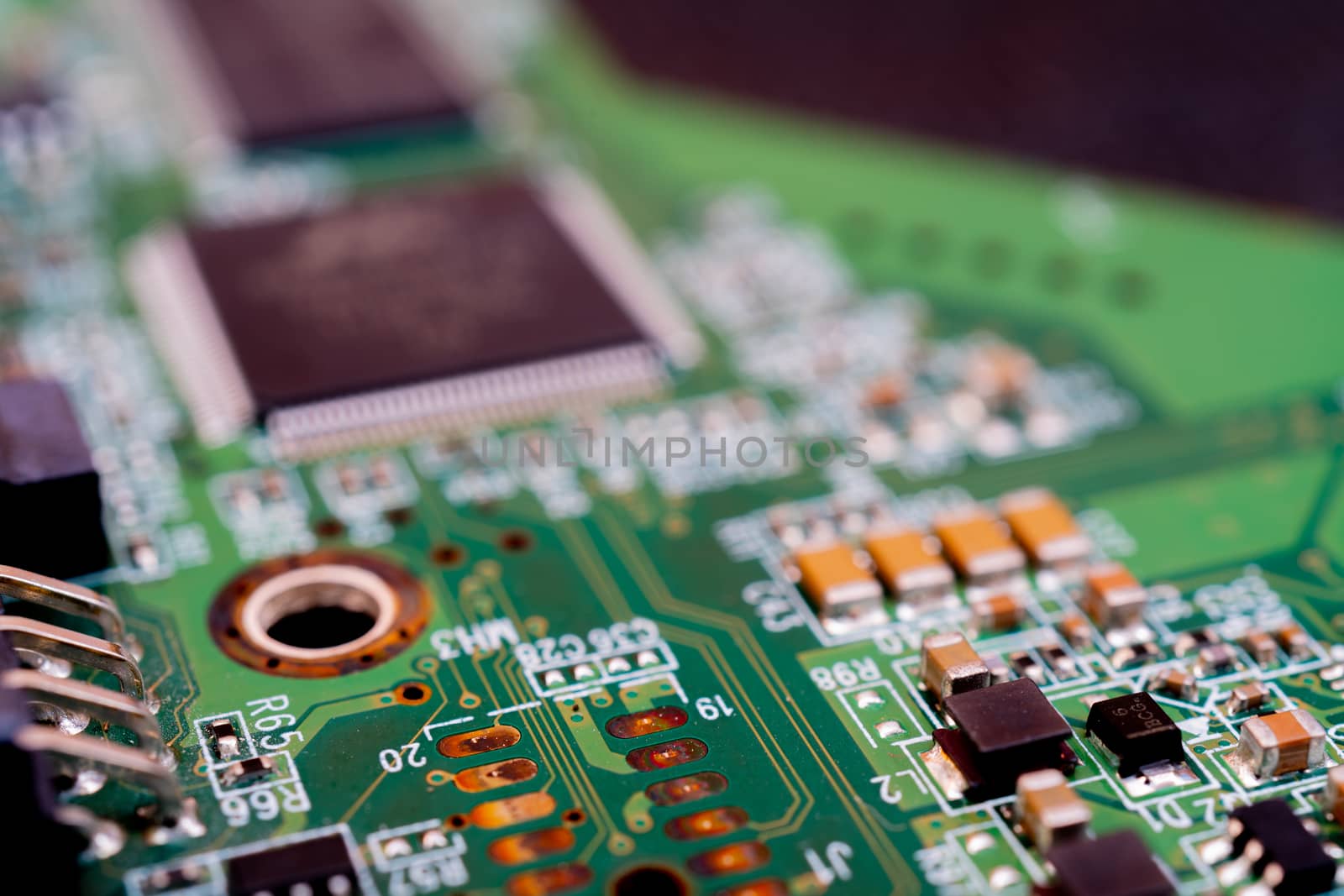 Microcircuit board computer. Modern computer technology. Technological background.