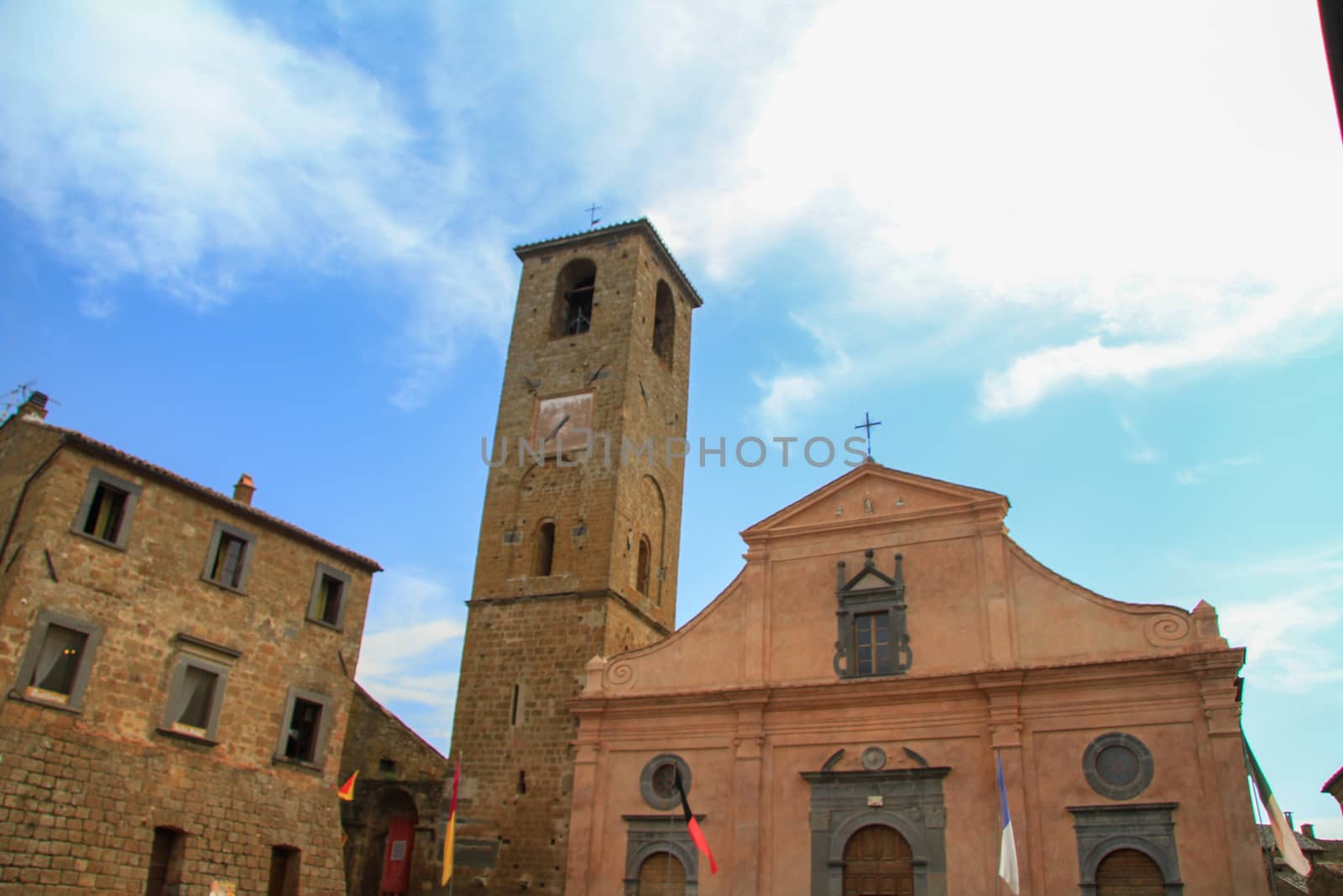 village of Bagnoregio isolated village that can not be reached by car only on foot