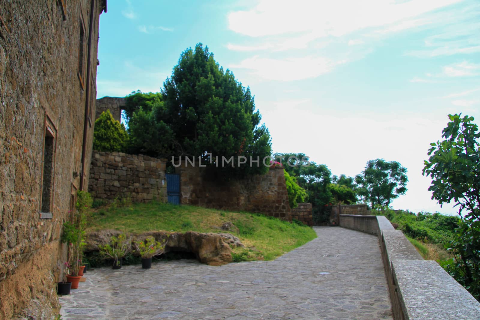 village of Bagnoregio isolated village that can not be reached by car only on foot