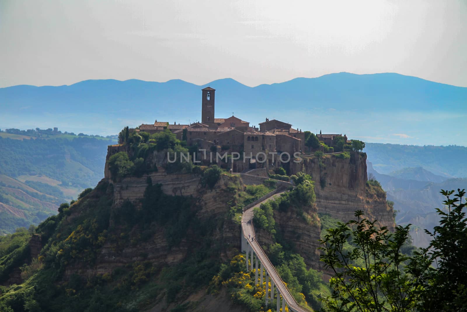 village of Bagnoregio isolated village that can not be reached by car only on foot