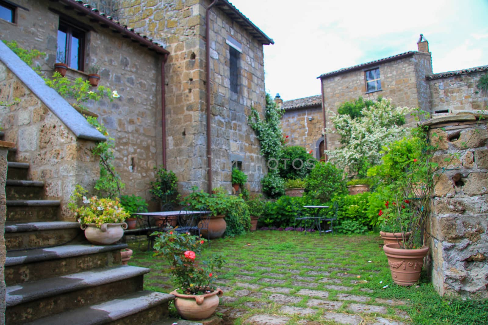 village of Bagnoregio isolated village that can not be reached by car only on foot