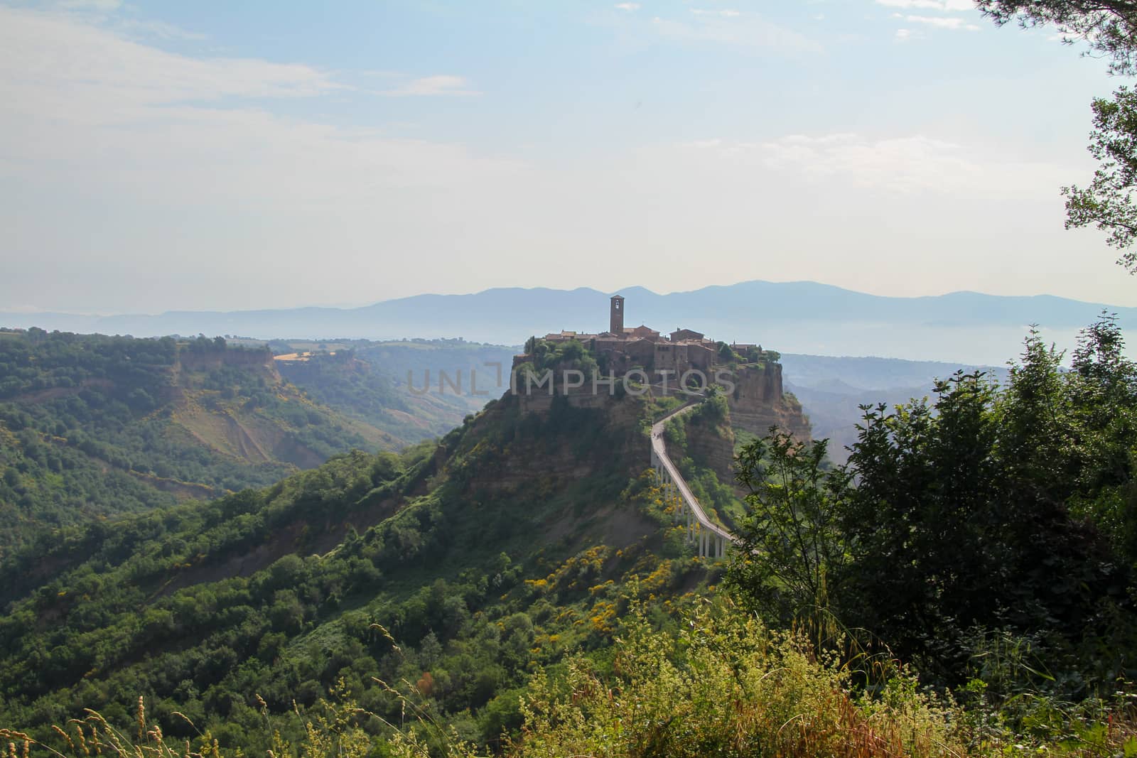 village of Bagnoregio isolated village that can not be reached by car only on foot