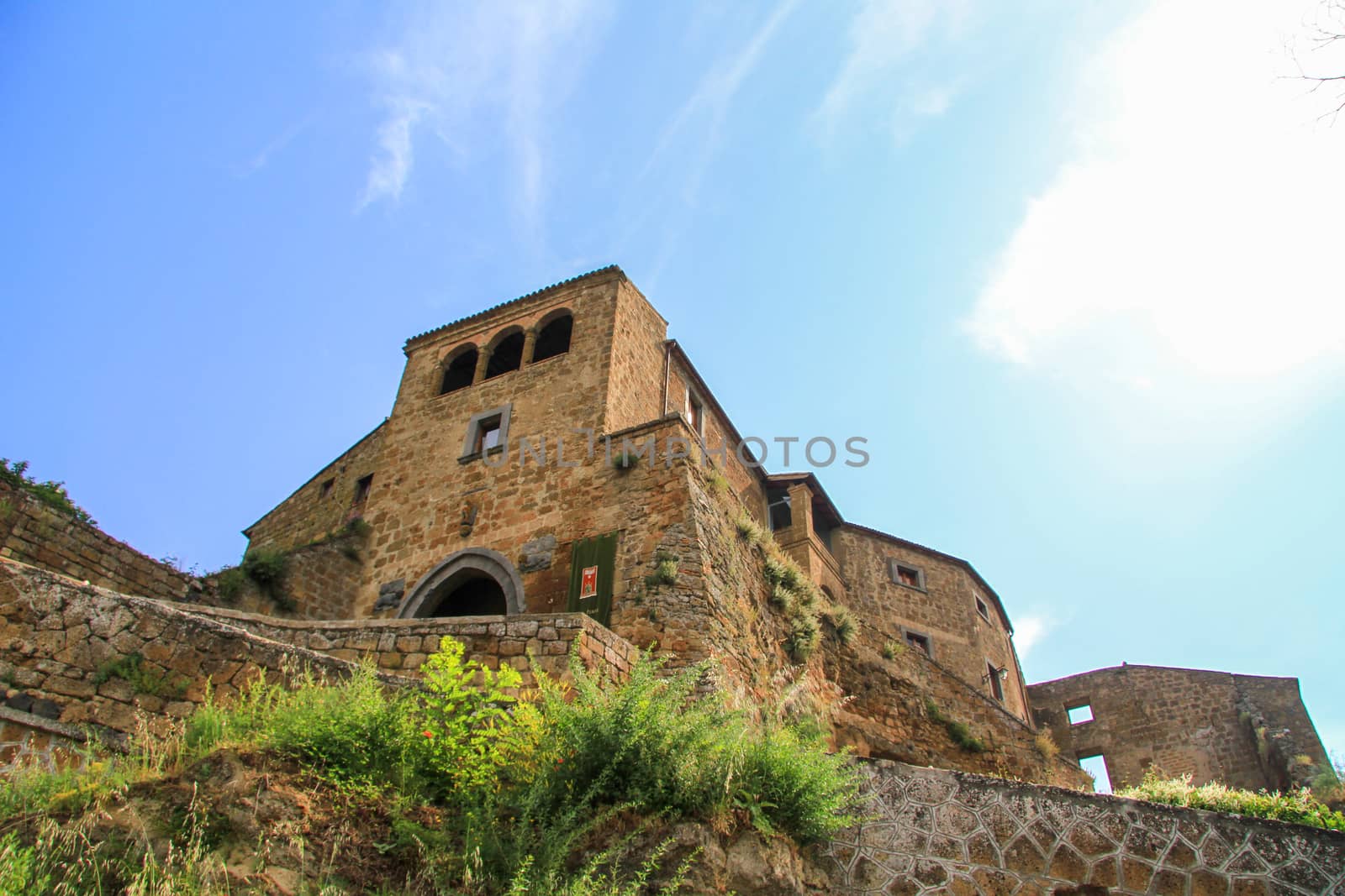 village of Bagnoregio isolated village that can not be reached by car only on foot