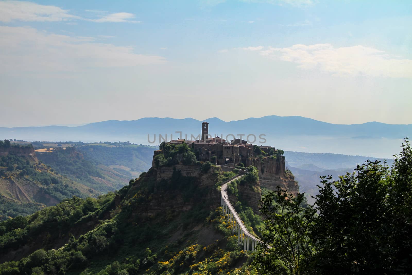 village of Bagnoregio isolated village that can not be reached by car only on foot