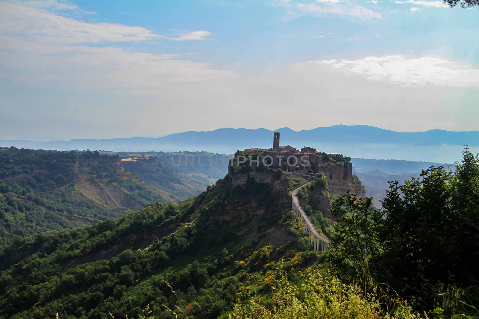 village of Bagnoregio isolated village that can not be reached by car only on foot