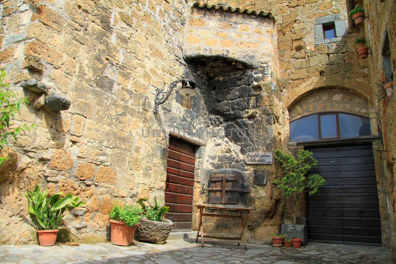 village of Bagnoregio isolated village that can not be reached by car only on foot